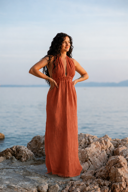 Mayan Goddess maxi dress
